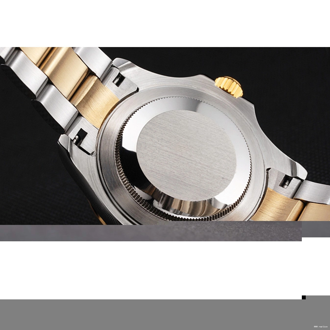 Aaa replica Tone Two Stainless Dial Dial Gold Swiss Gray Yacht-Master Steel Case Bezel Rolex 0705